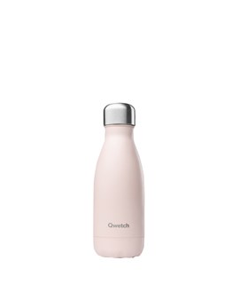 Qwetch Bouteille isotherme inox pastel rose 260ml - 10015